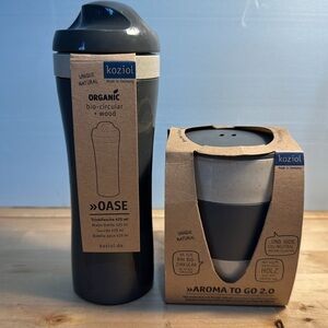 koziol Organic Aroma to Go 2.0 Insulated Cup & Water Bottle Germany